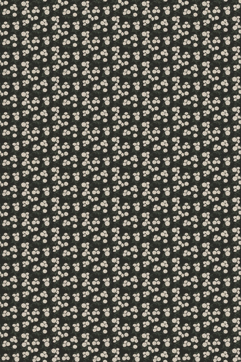 A seamless wallpaper texture with hydrangea bouquet wallpaper units arranged in a Stack pattern