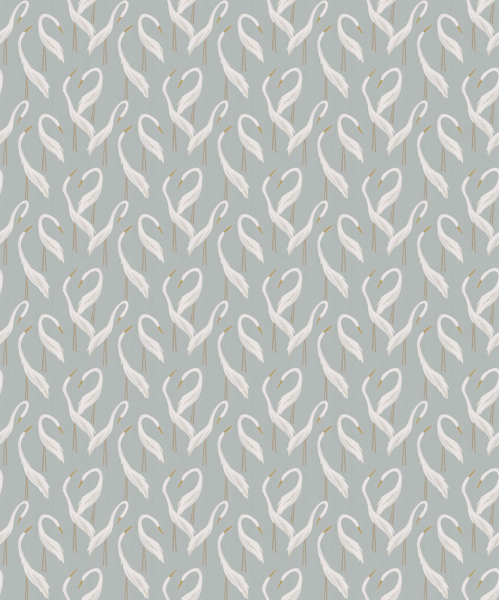 A seamless wallpaper texture with mod herons wallpaper units arranged in a Stack pattern