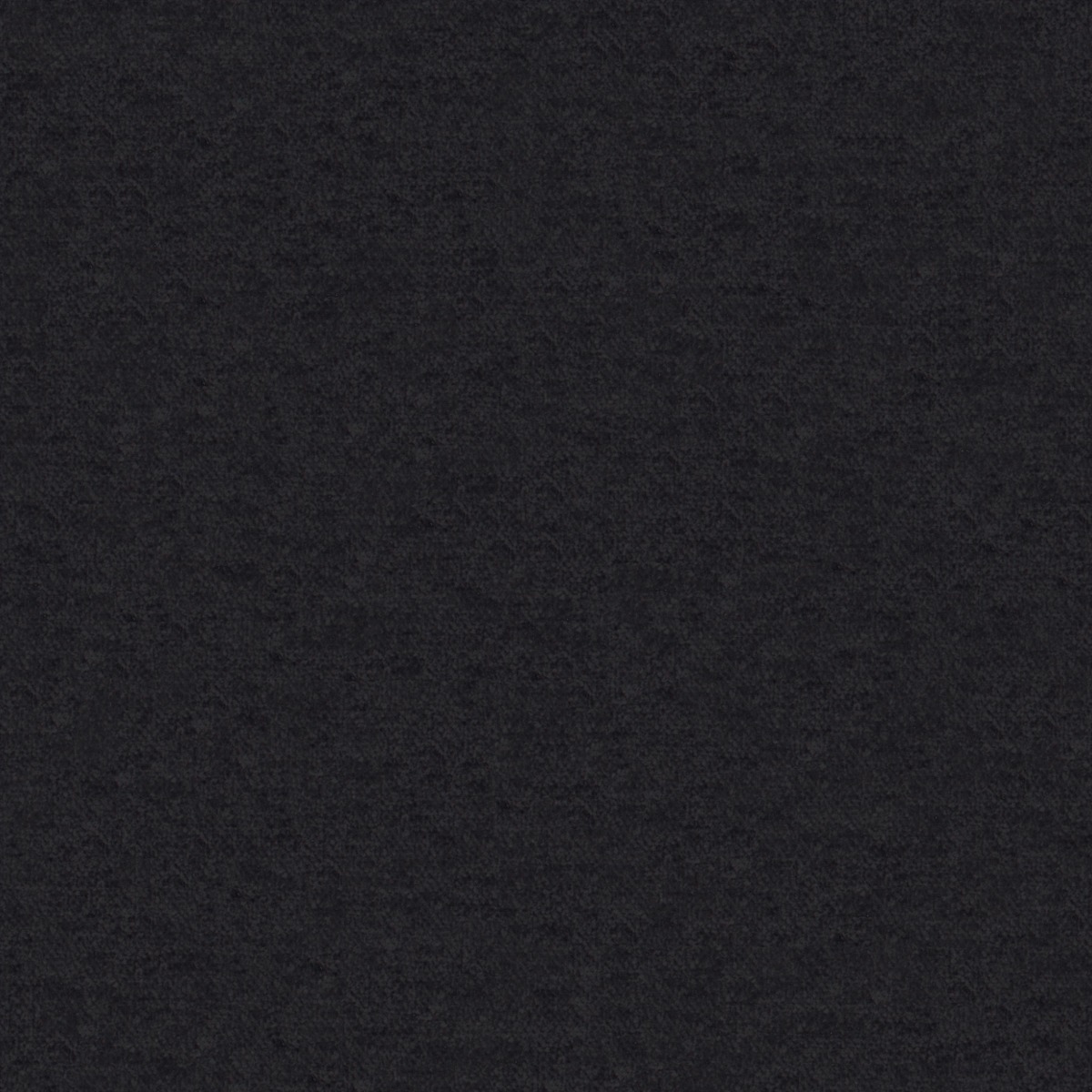 A seamless fabric texture with plain black chenille units arranged in a None pattern