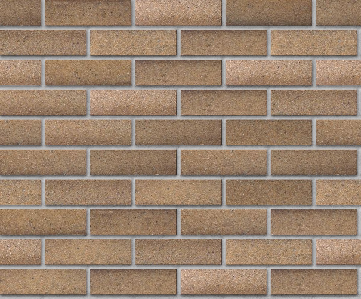 A seamless brick texture with sahara sands square edge no texture thinbrick modular units arranged in a Stretcher pattern