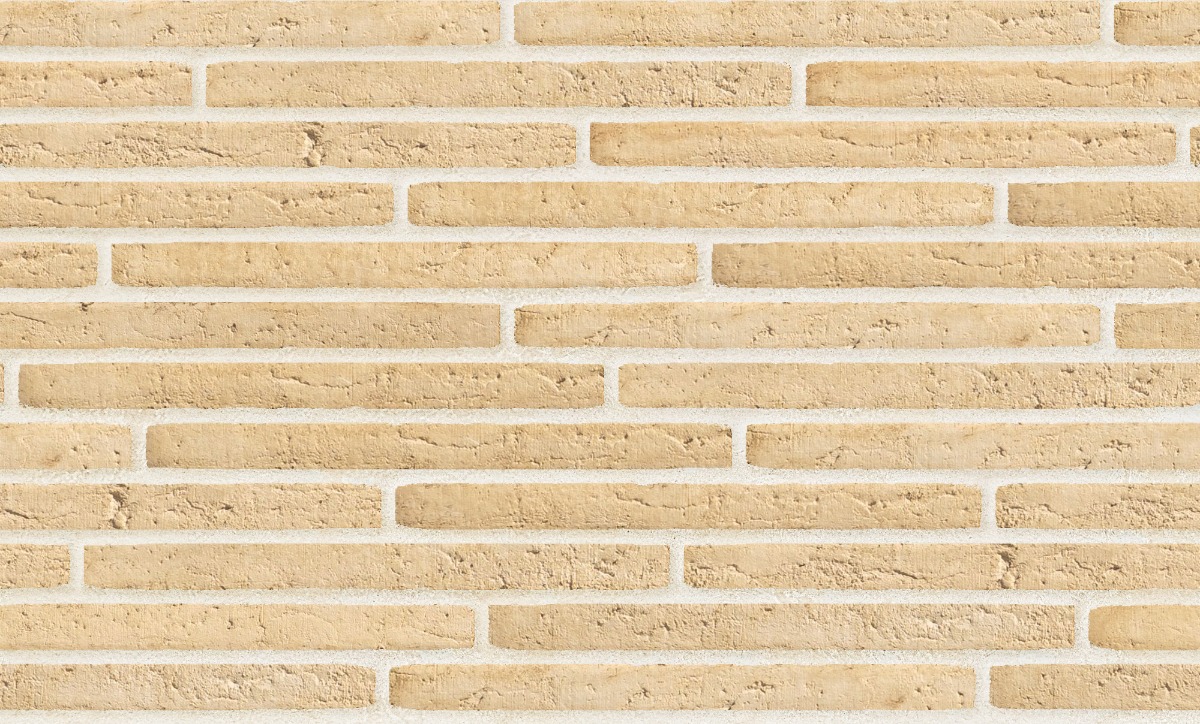 A seamless brick texture with sand buff units arranged in a Staggered pattern