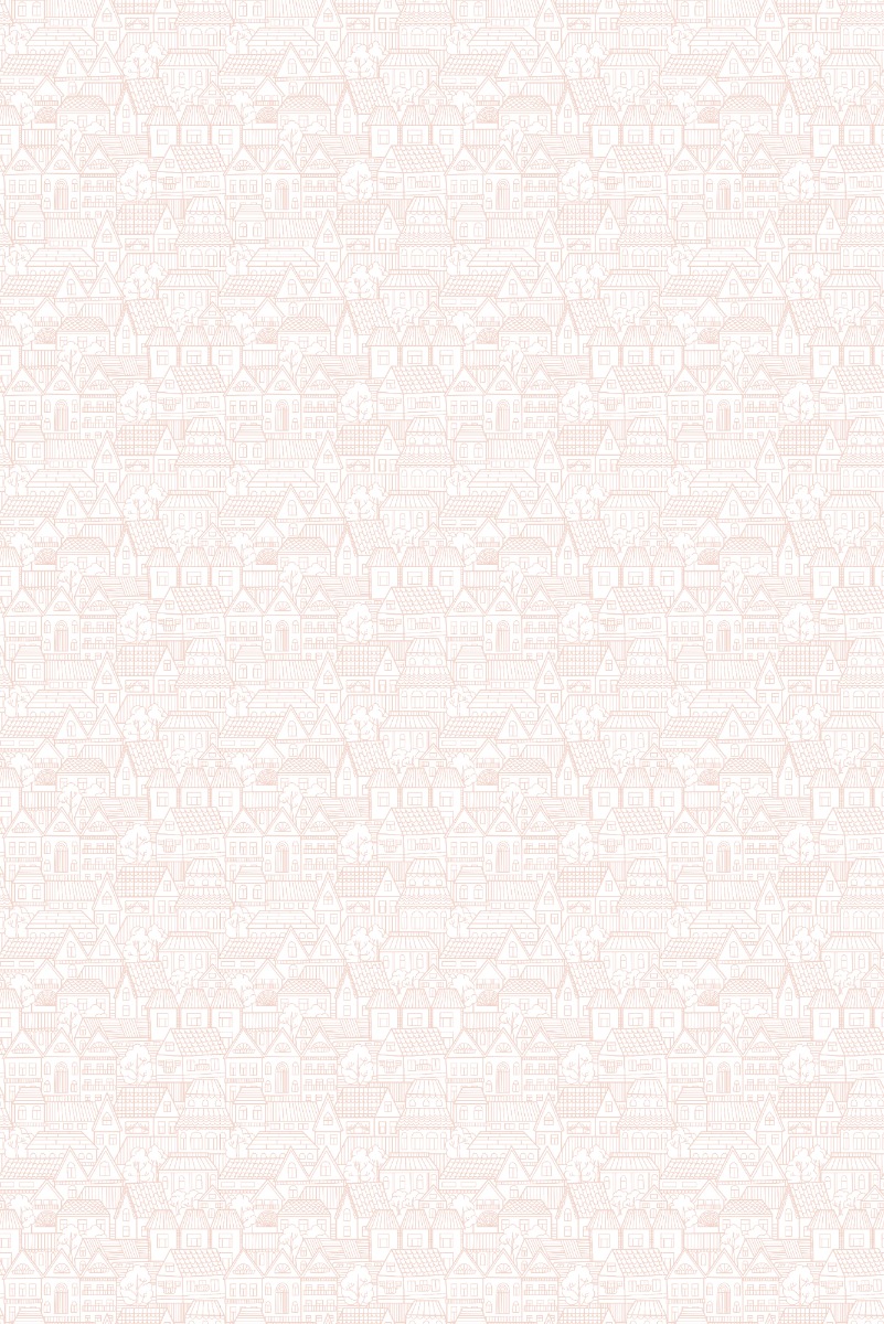 A seamless wallpaper texture with tiny township wallpaper units arranged in a Stack pattern