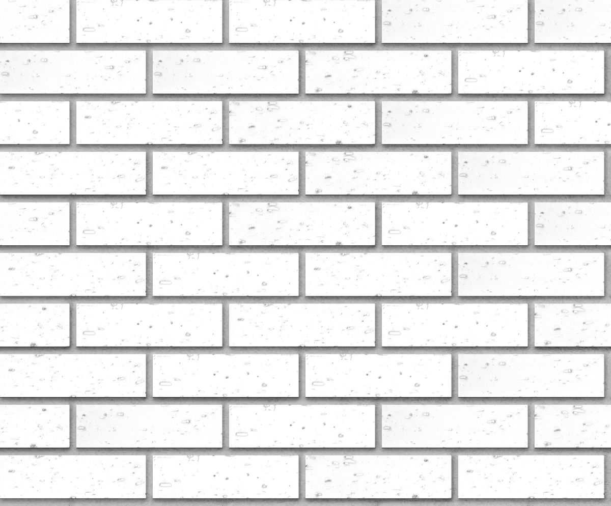 A seamless brick texture with vc-1 white glazed thinbrick modular units arranged in a Stretcher pattern