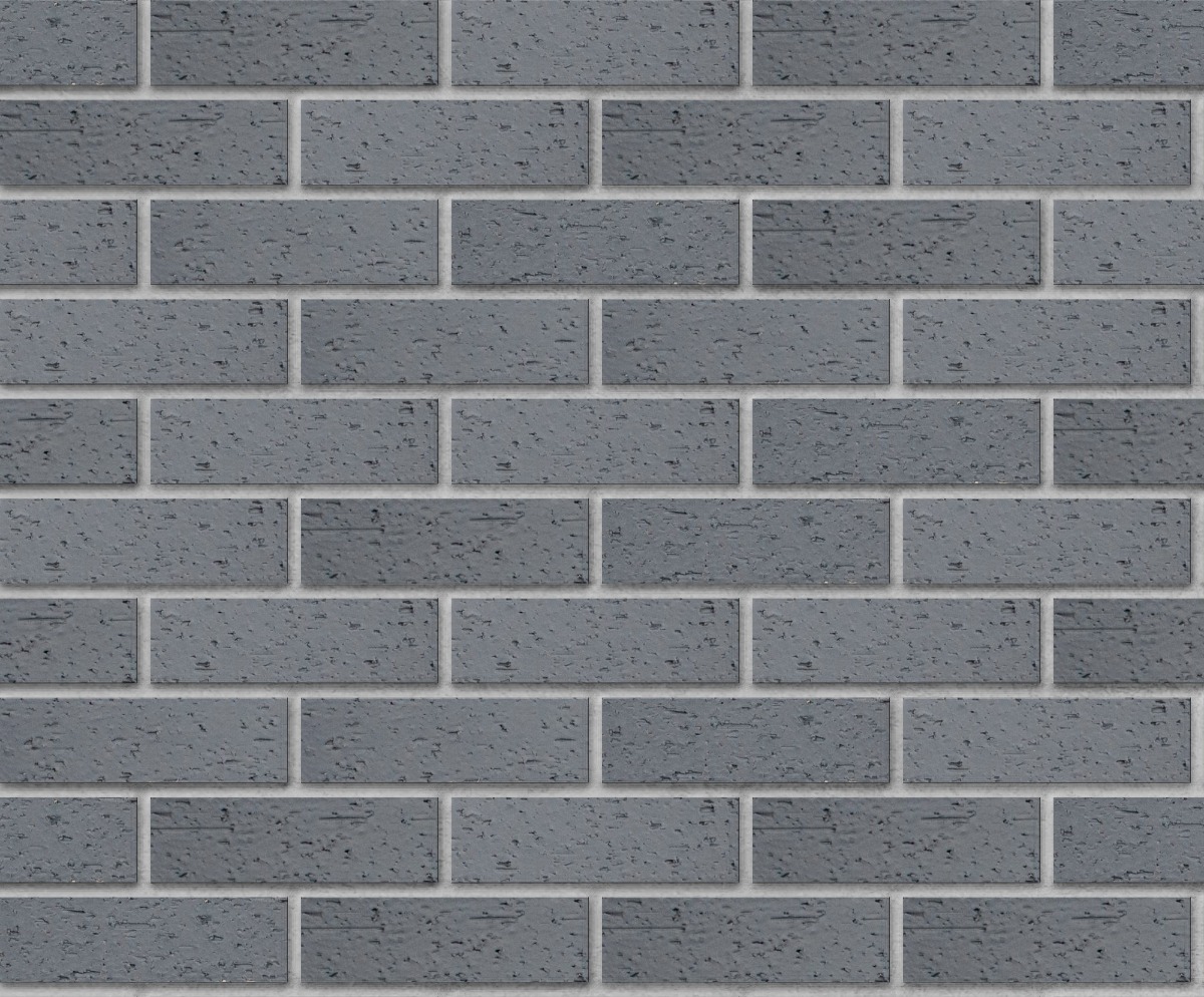 A seamless brick texture with vc-6 gray glazed thinbrick units arranged in a Stretcher pattern