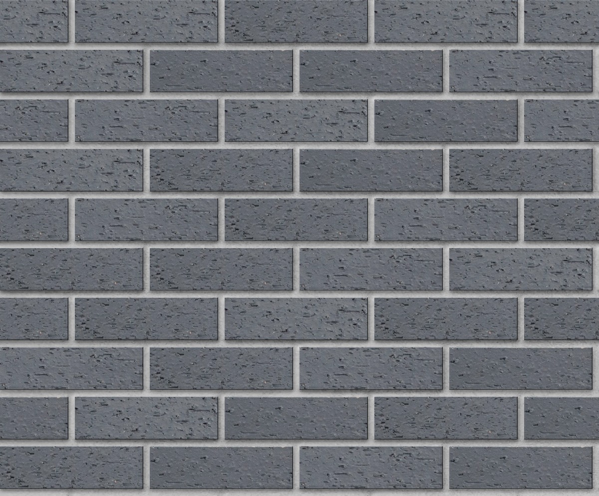 A seamless brick texture with vc-7 gray-glazed thinbrick modular units arranged in a Stretcher pattern