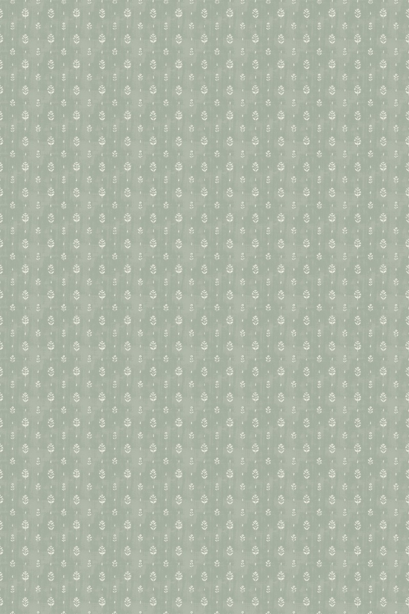 A seamless wallpaper texture with wildflower print wallpaper units arranged in a Stack pattern