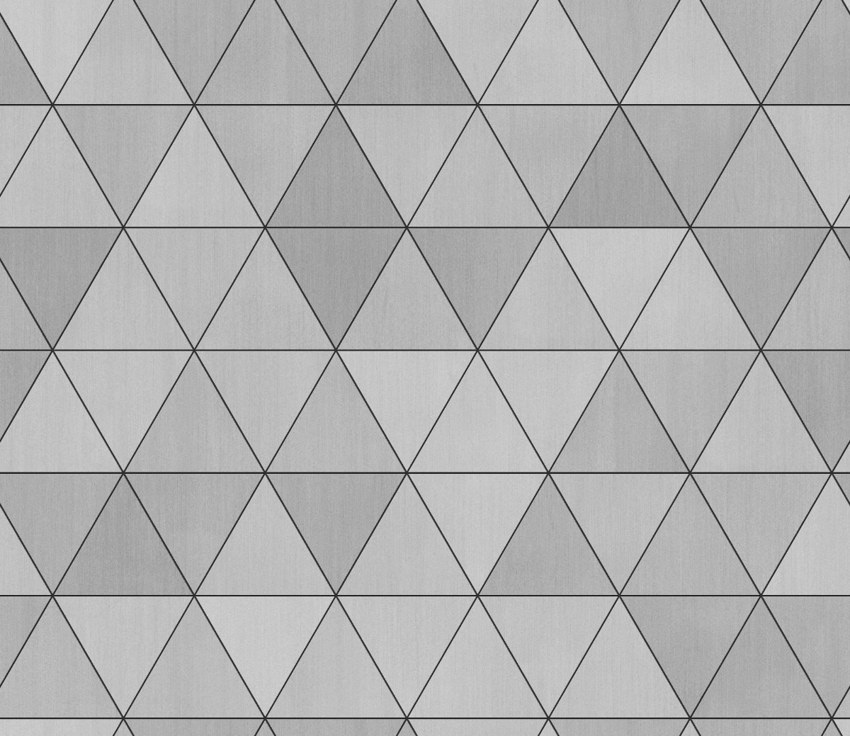 A seamless metal texture with aluminium sheets arranged in a Isosceles pattern