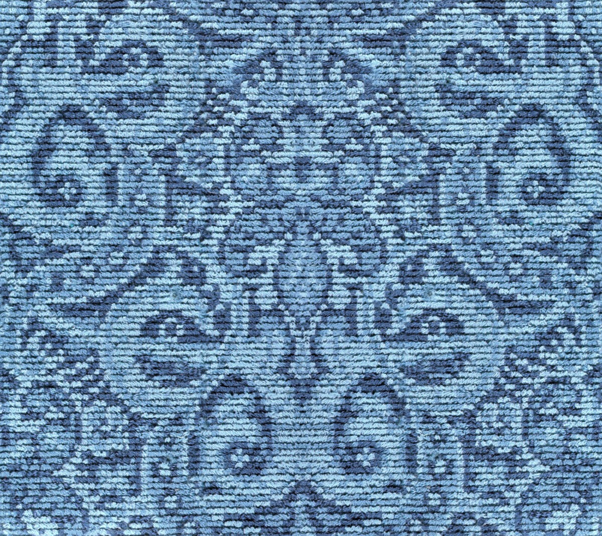 A seamless carpet texture with brussels carpet units arranged in a None pattern