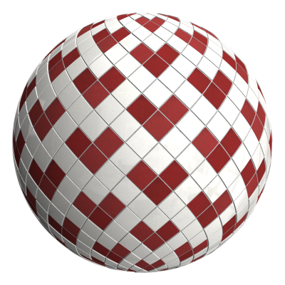 3D sphere preview of Crazing Tile, Diamond seamless texture