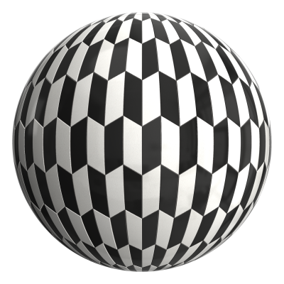 3D sphere preview of Crazing Tile, Parallelogram seamless texture