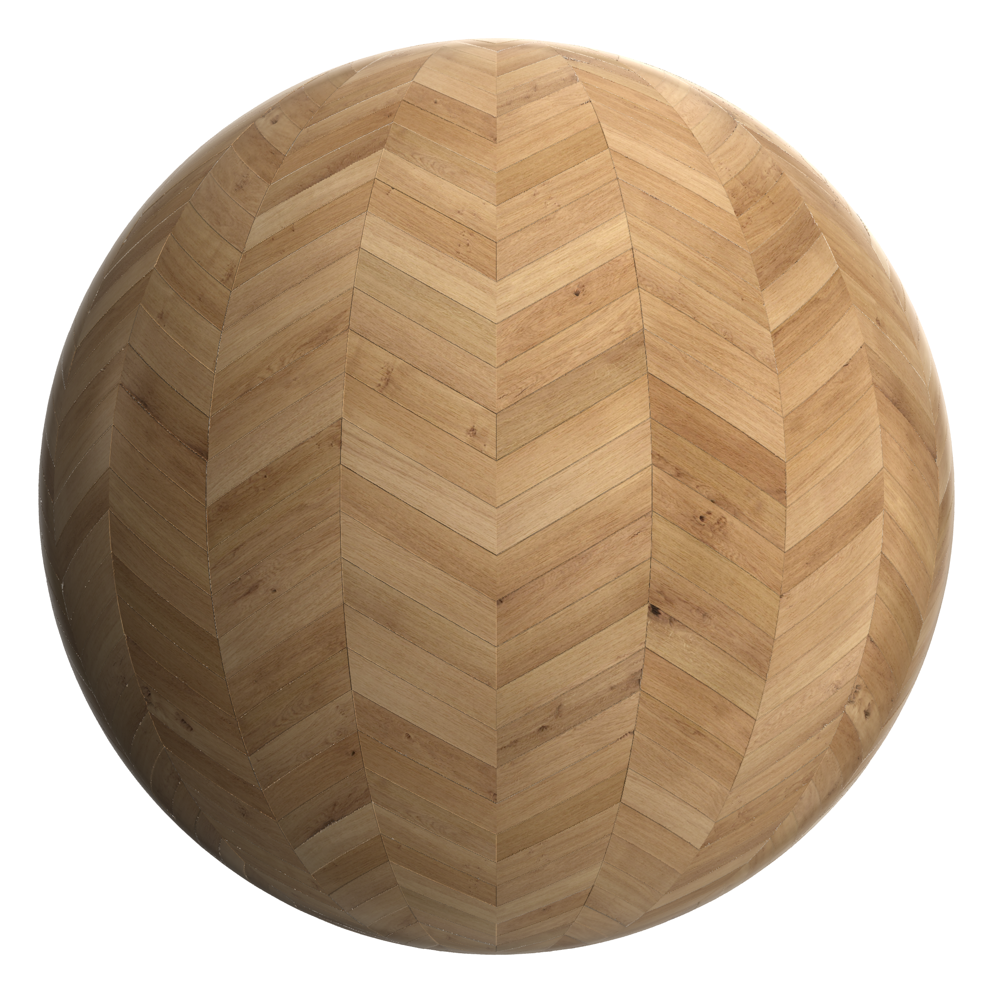 3D sphere preview of Oak, Chevron seamless texture