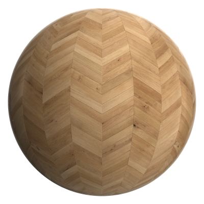 3D sphere preview of Oak, Chevron seamless texture