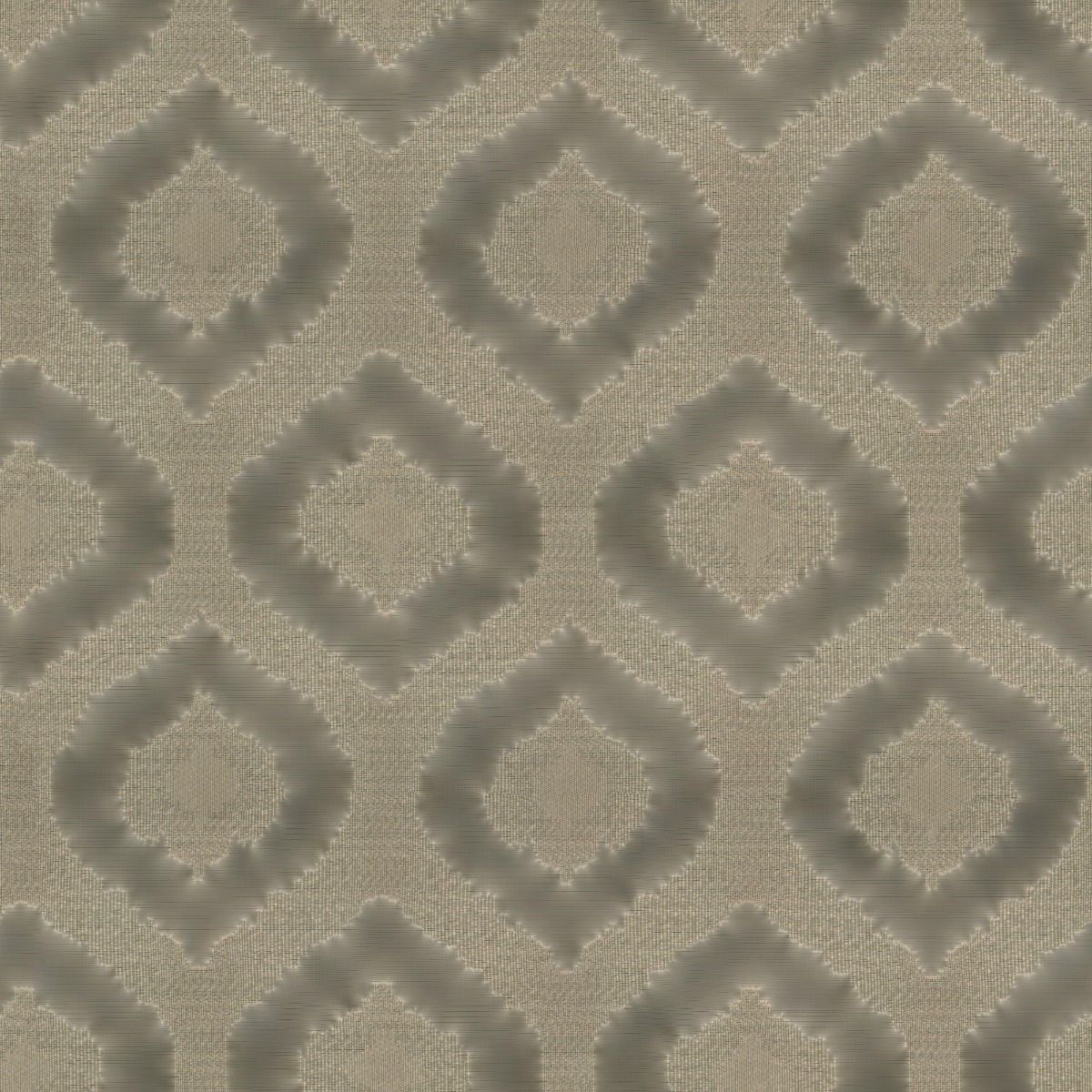 A seamless fabric texture with ornamental natural sheer units arranged in a None pattern