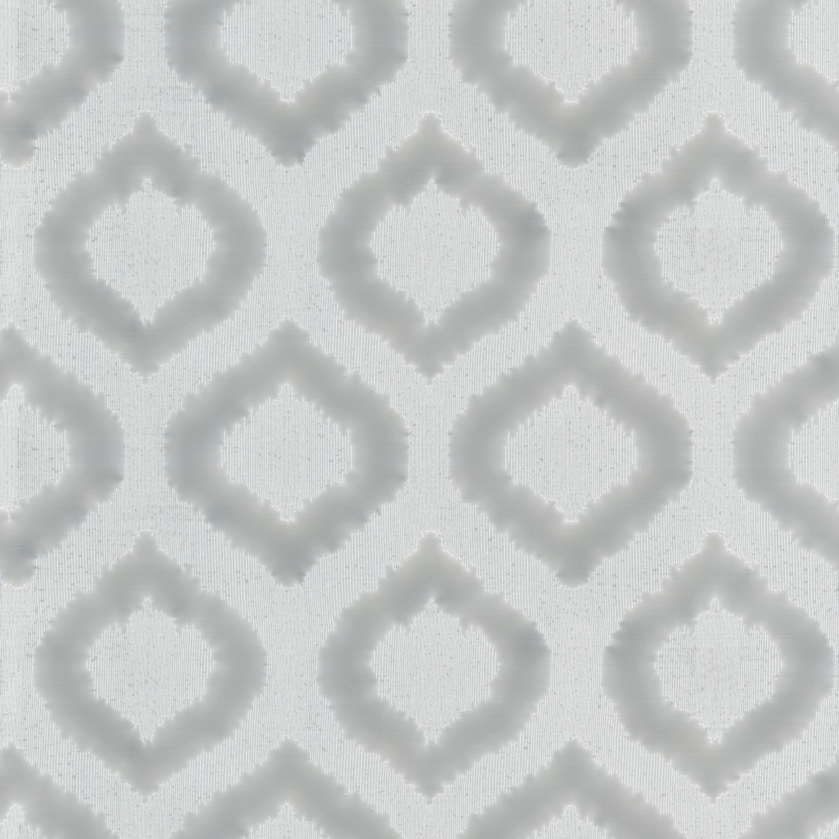 A seamless fabric texture with ornamental white sheer units arranged in a None pattern