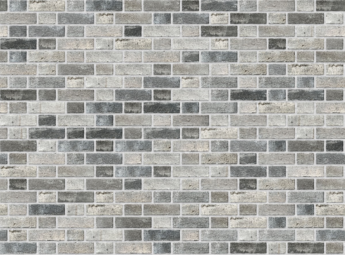 A seamless brick texture with smoky brick units arranged in a Flemish pattern
