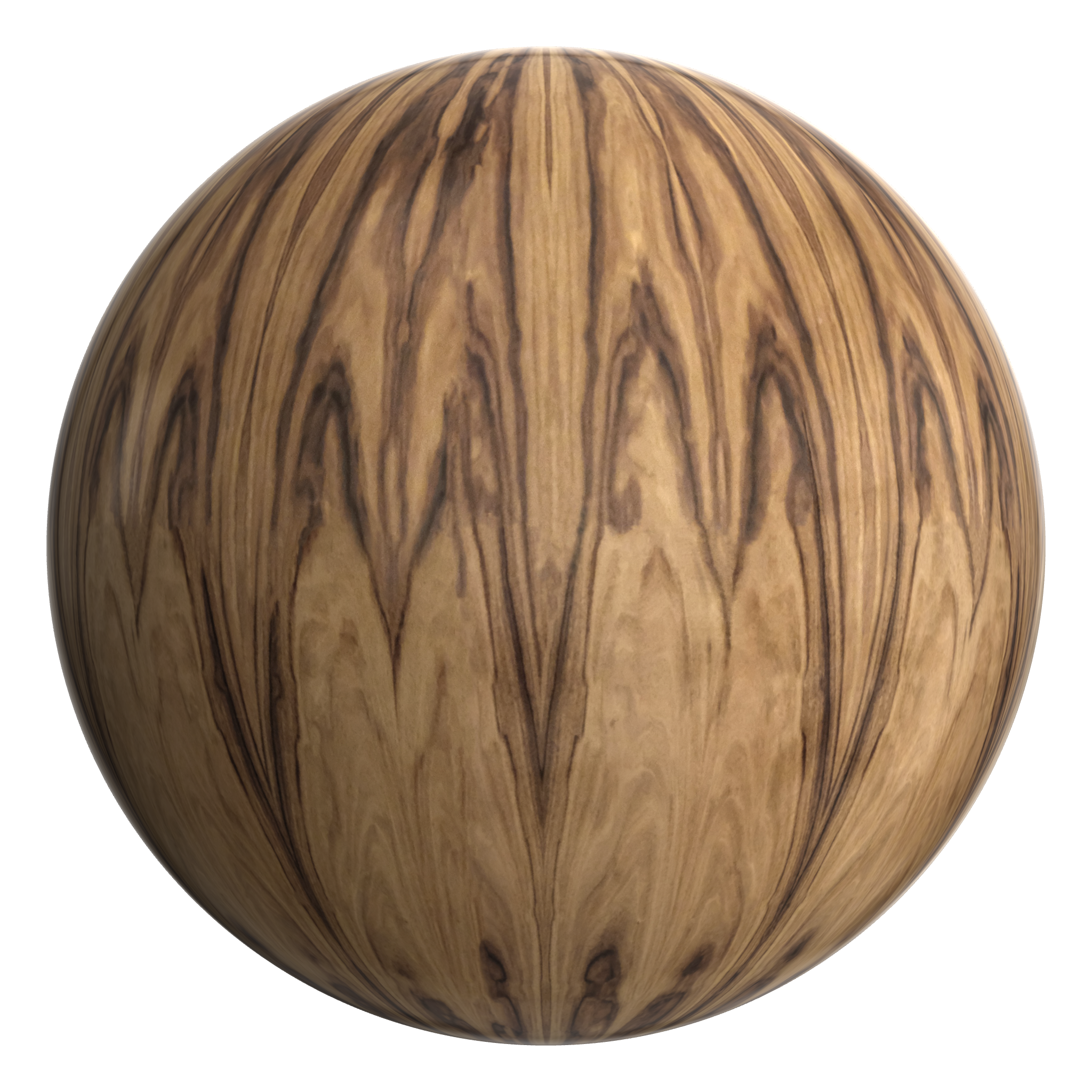 3D sphere preview of Wood Veneer seamless texture