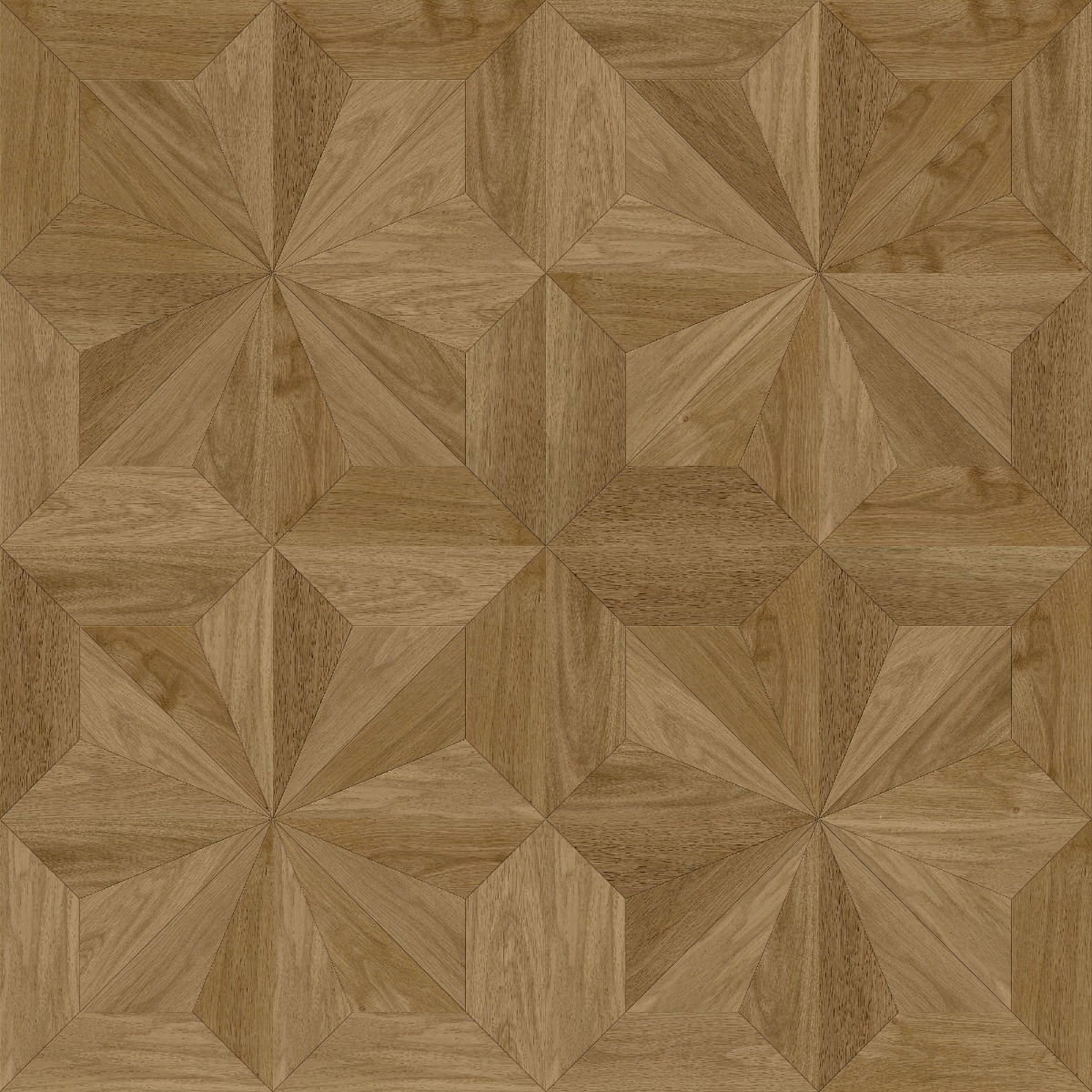 A seamless wood texture with expressive 152 boards arranged in a Diamond Continuous Versailles pattern