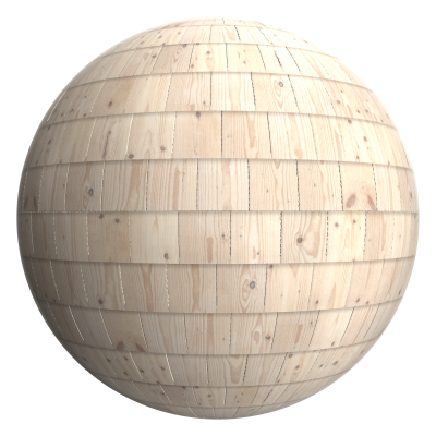 3D sphere preview of Oiled Pine Shingles seamless texture