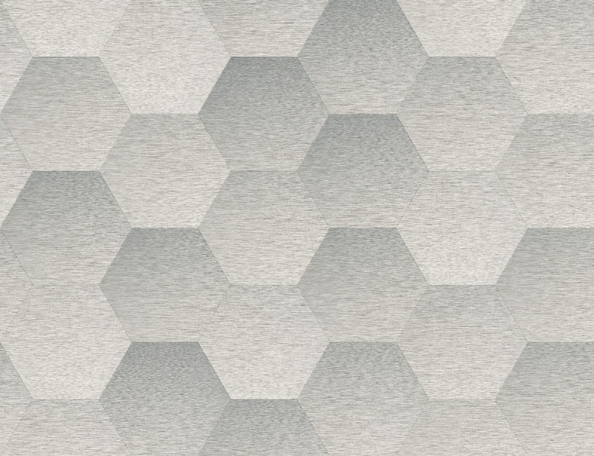 A seamless metal texture with 8740nt sheets arranged in a Hexagonal pattern