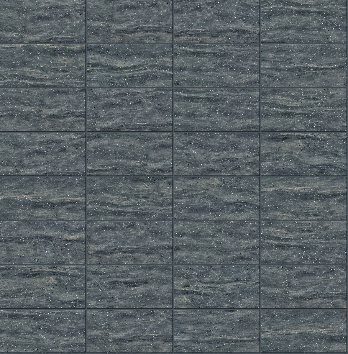 A seamless surfacing texture with bl-206 slate grey units arranged in a Stack pattern