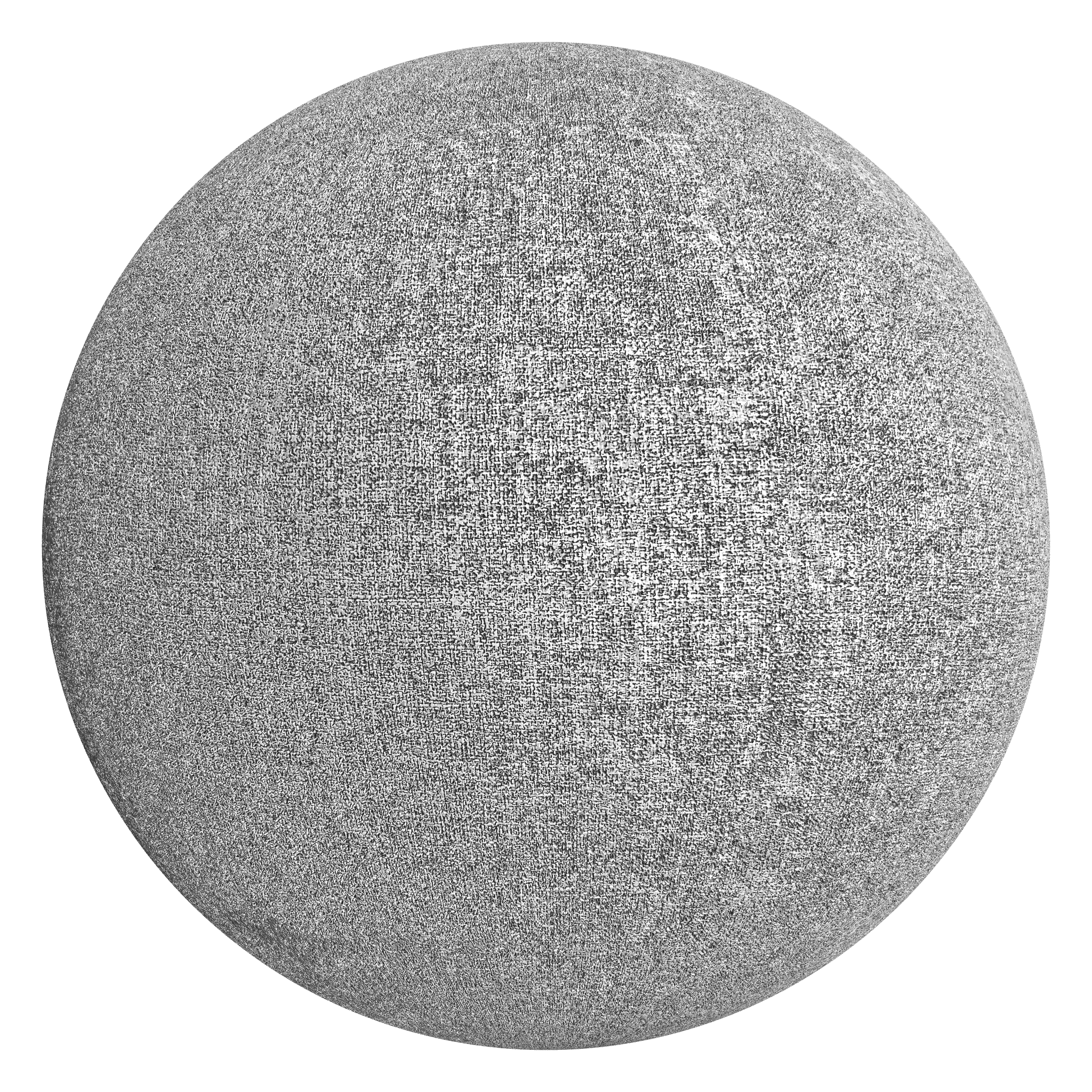 3D sphere preview of Grey Oxford Weave seamless texture