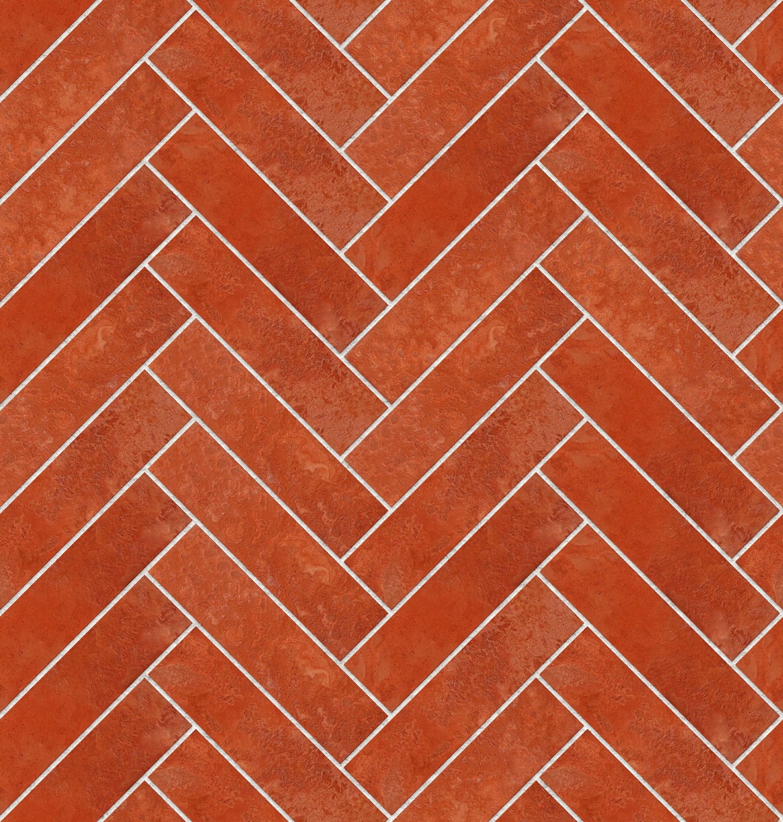 A seamless tile texture with terracotta metro tile tiles arranged in a Herringbone pattern