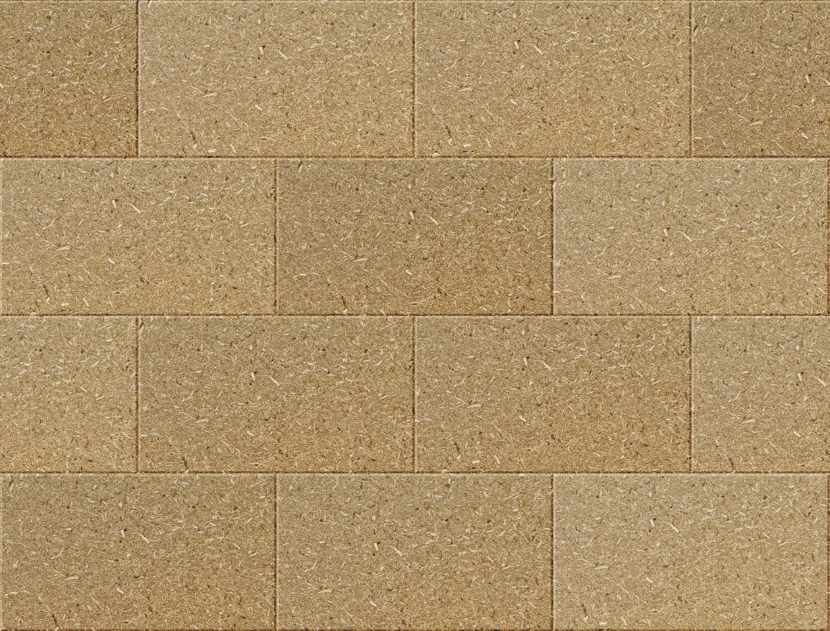 A seamless organic texture with compressed straw sheet units arranged in a Stretcher pattern