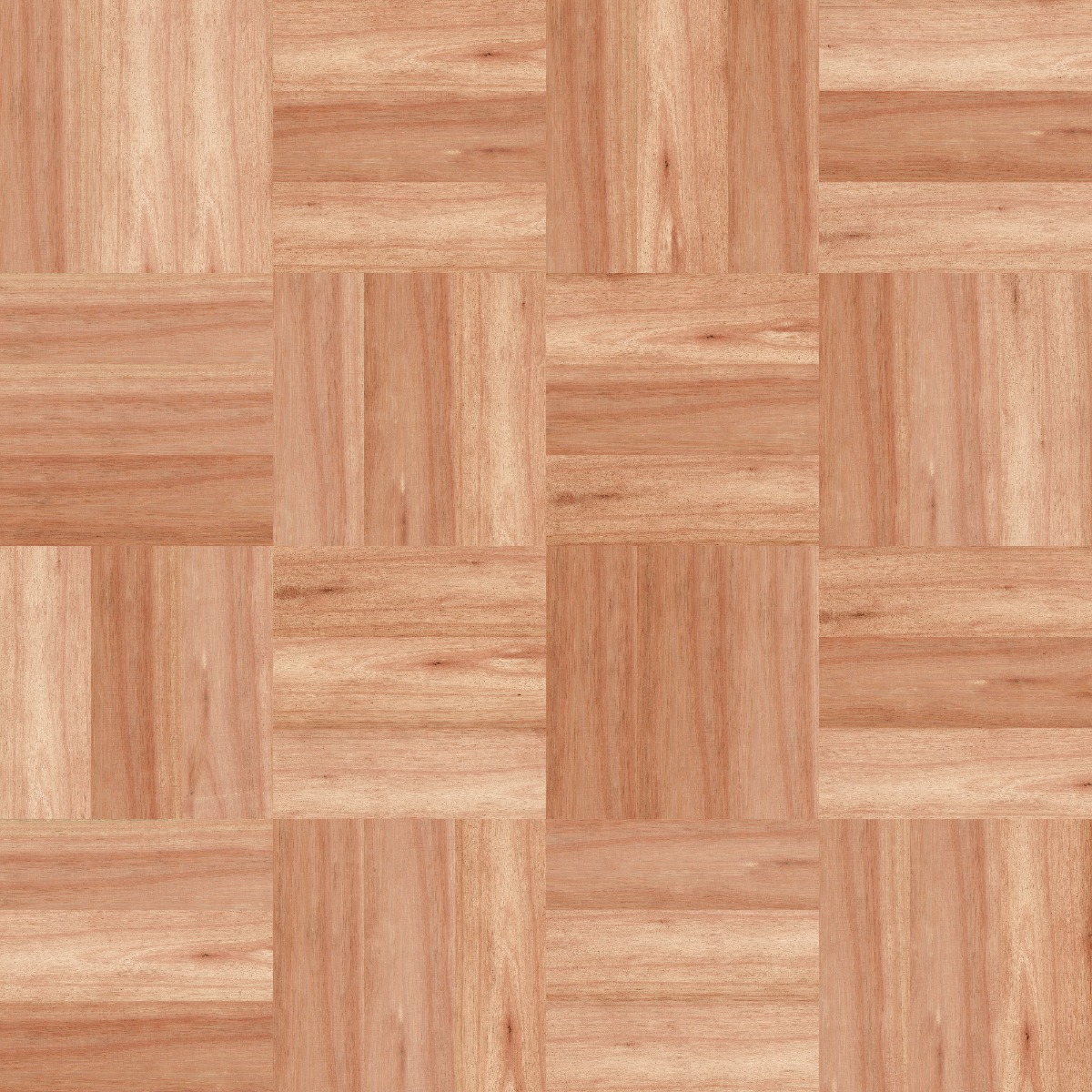 A seamless wood texture with eucalyptus boards arranged in a Basketweave pattern