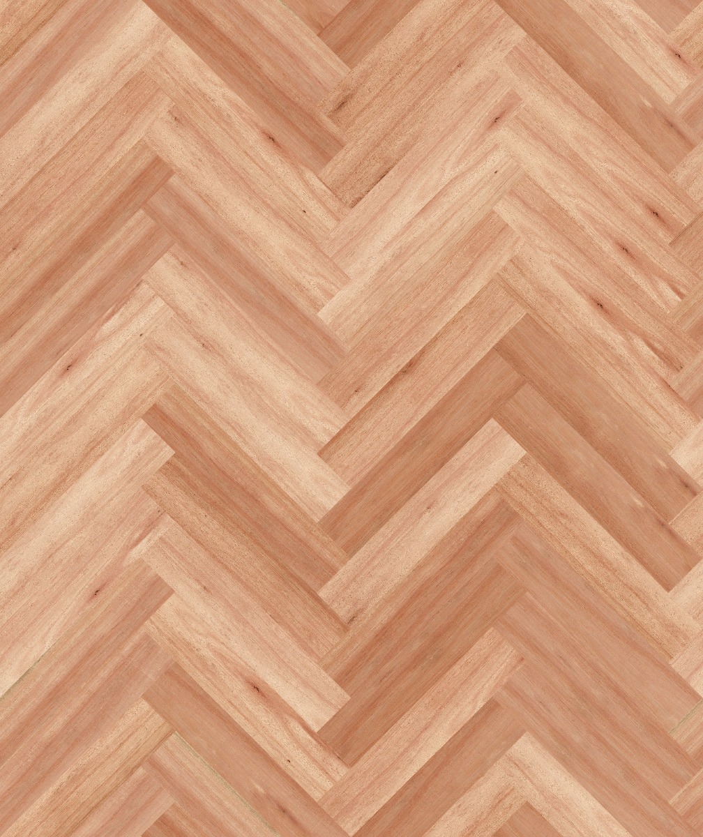 A seamless wood texture with eucalyptus boards arranged in a Herringbone pattern