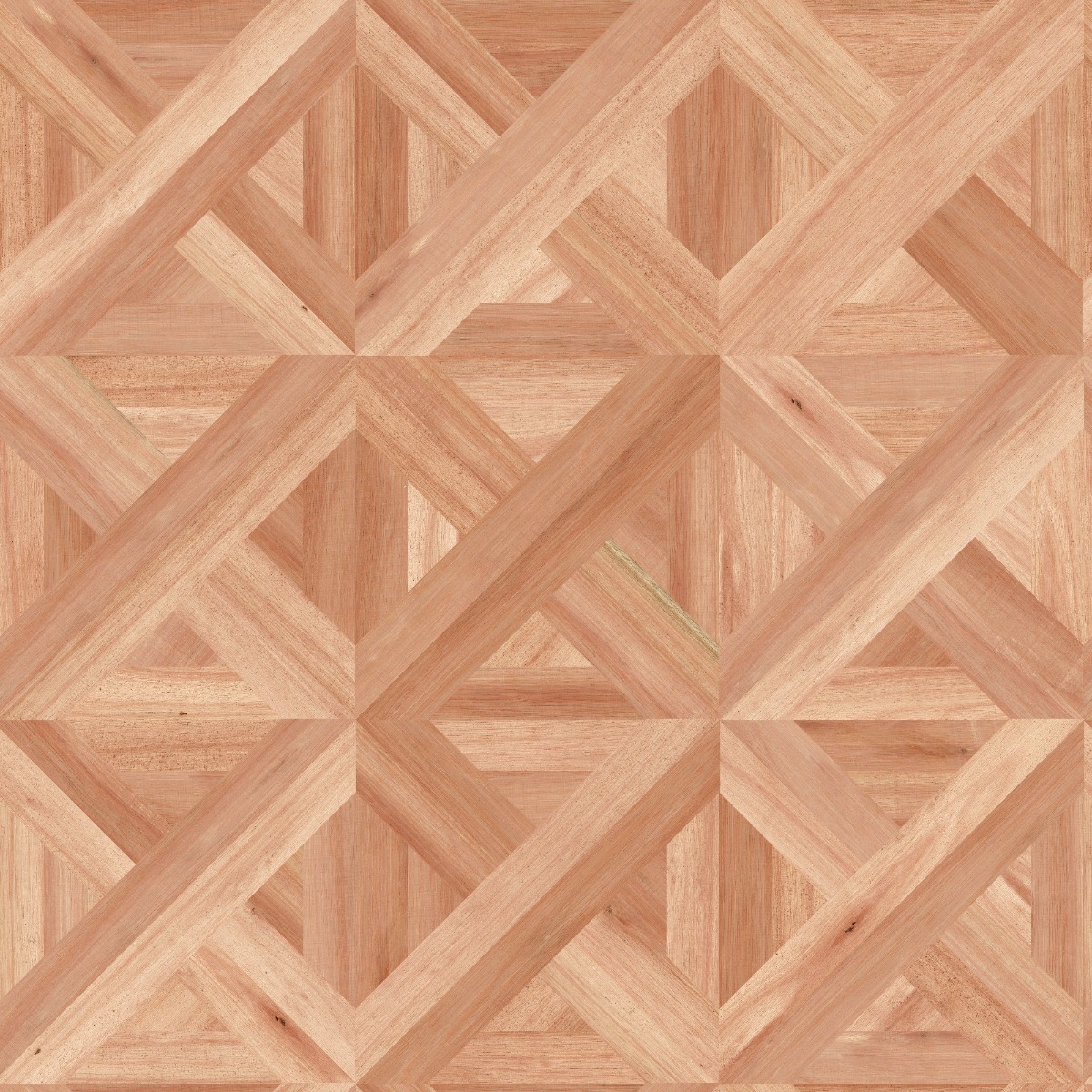 A seamless wood texture with eucalyptus boards arranged in a Versailles pattern