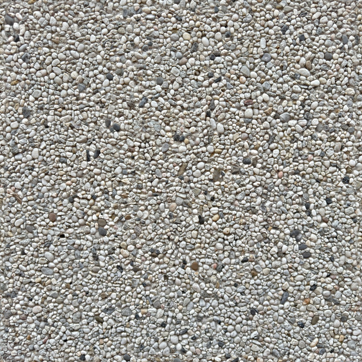 A seamless finishes texture with pebbledash units arranged in a None pattern