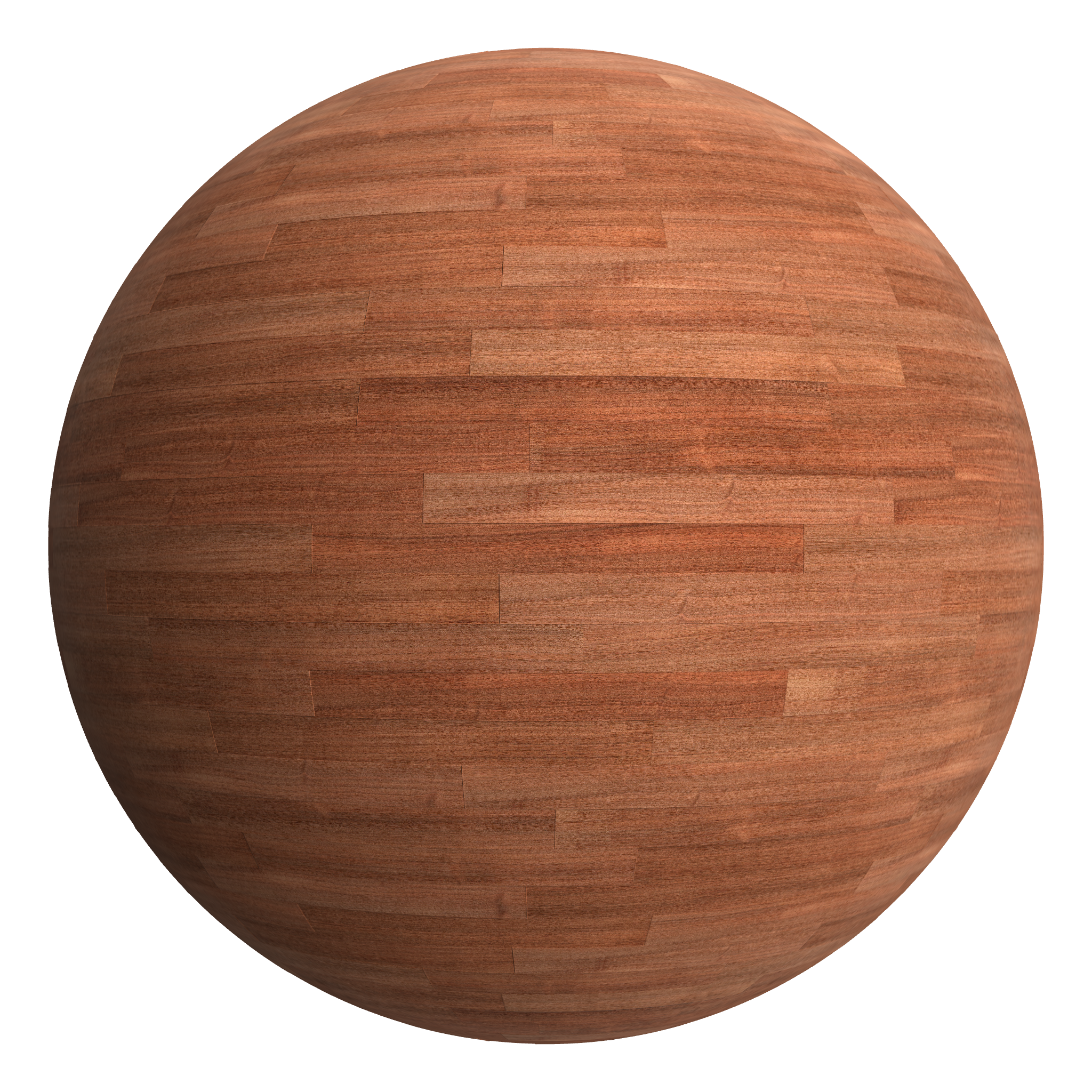3D sphere preview of Utile (Sipo), Staggered seamless texture