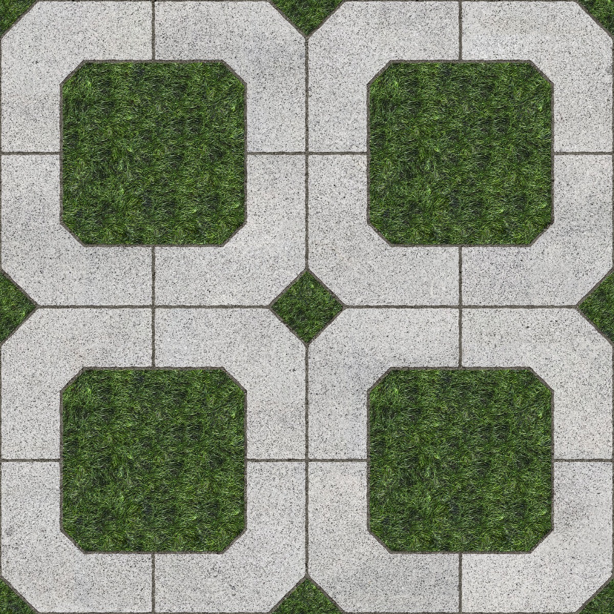 A seamless stone texture with granite blocks arranged in a Diamond Square pattern