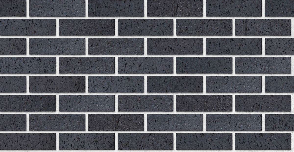 A seamless brick texture with manganese ironspot velour face brick units arranged in a Stretcher pattern