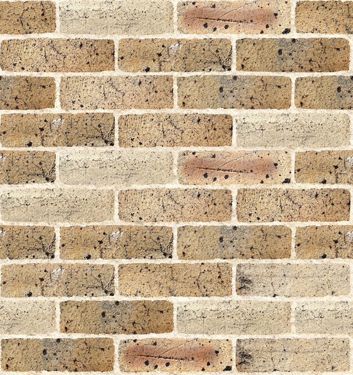 A seamless brick texture with monkton brick units arranged in a Stretcher pattern