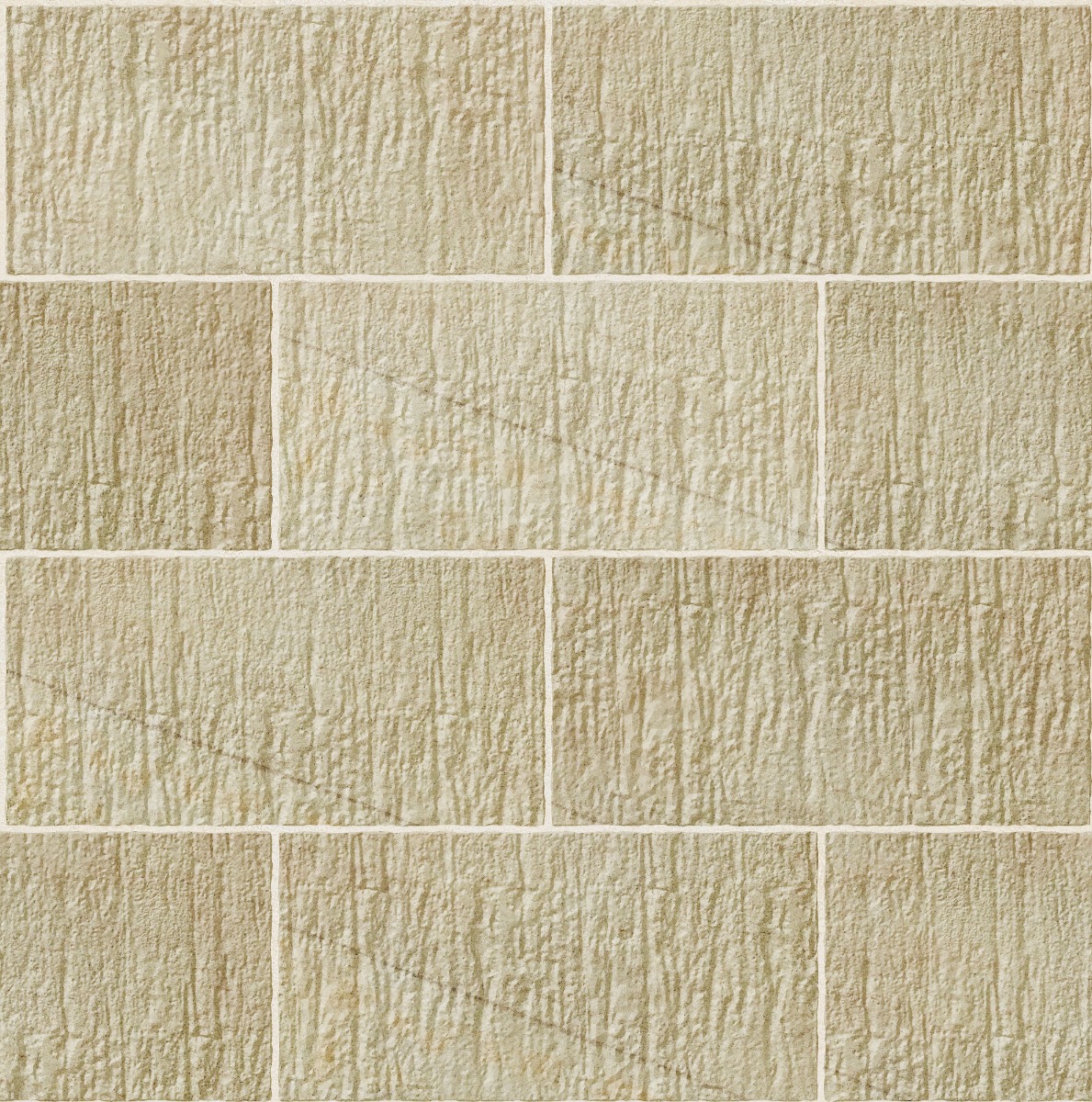 A seamless stone texture with buff sandstone blocks arranged in a Stretcher pattern