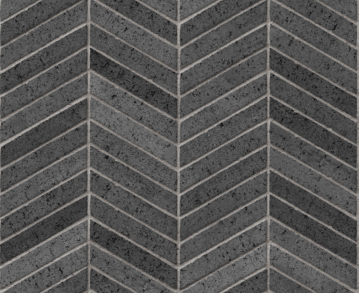 A seamless brick texture with even drag brick units arranged in a Chevron pattern