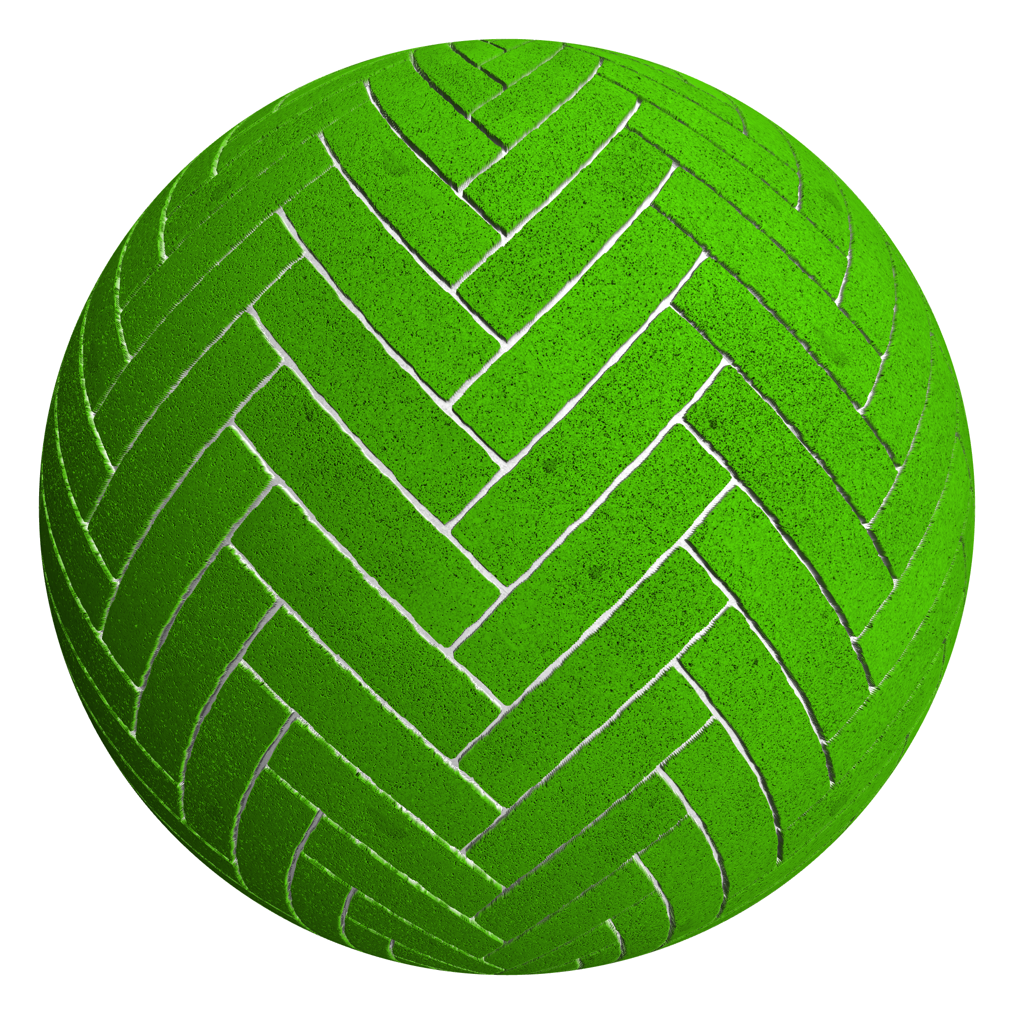 3D sphere preview of Green Granite, Herringbone seamless texture