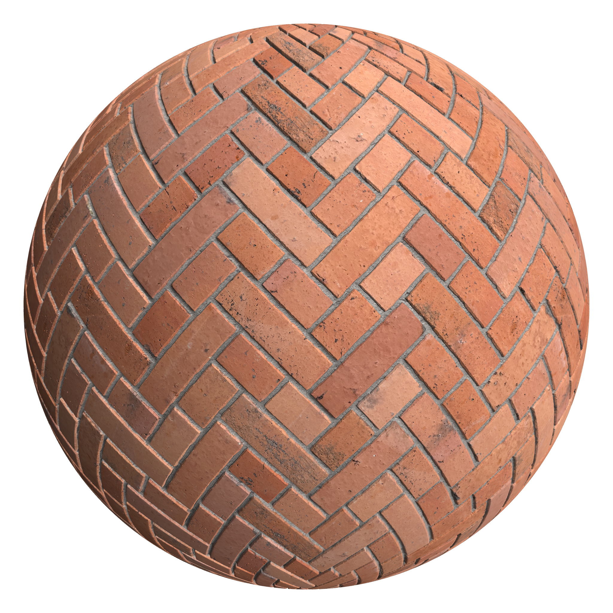 3D sphere preview of Pilotage, Broken Herringbone seamless texture