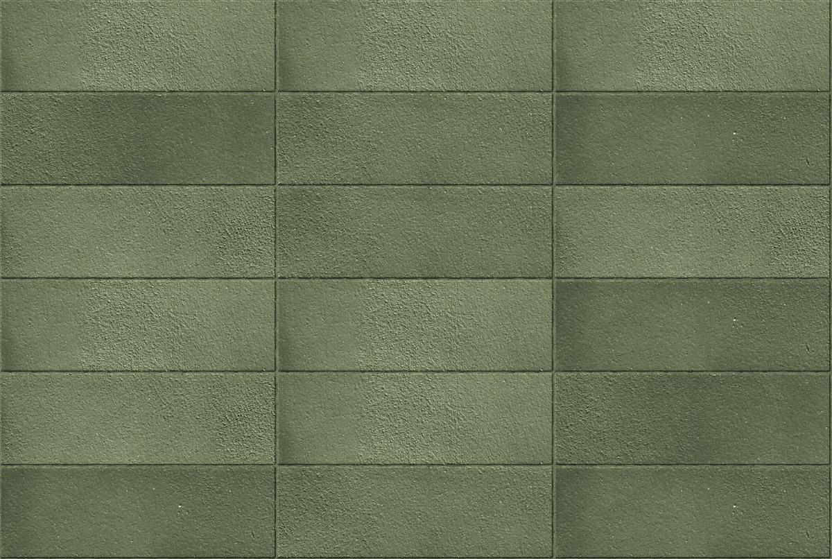 A seamless tile texture with roots green tiles arranged in a Stack pattern