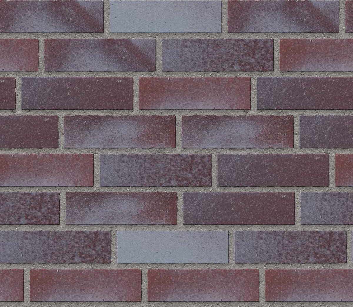 A seamless brick texture with ashberry smooth units arranged in a Staggered pattern