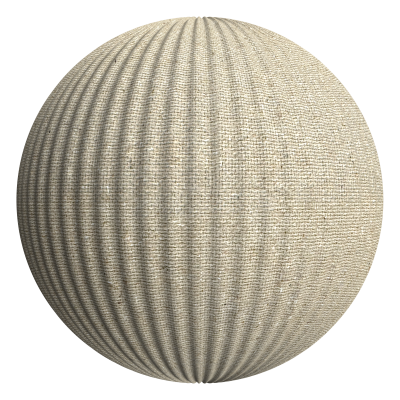 3D sphere preview of Corrugated Hemp Sheet seamless texture