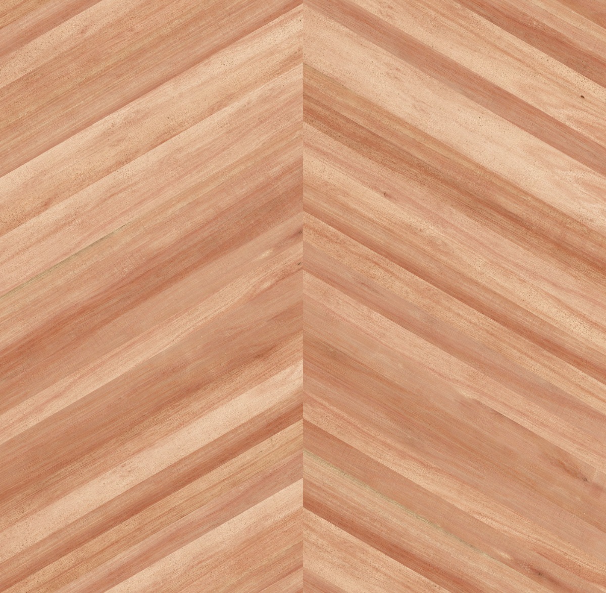 A seamless wood texture with eucalyptus boards arranged in a Chevron pattern