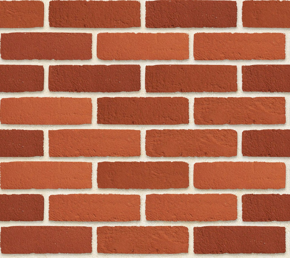 A seamless brick texture with hampshire stock downs blend units arranged in a Stretcher pattern