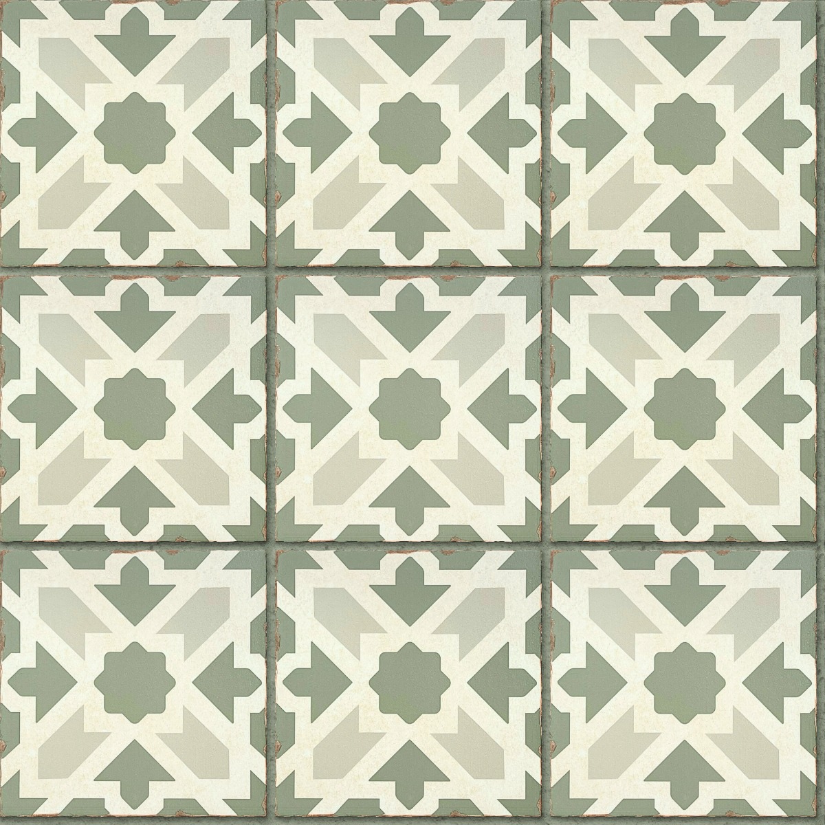 A seamless tile texture with medina ceramic tile tiles arranged in a Stack pattern