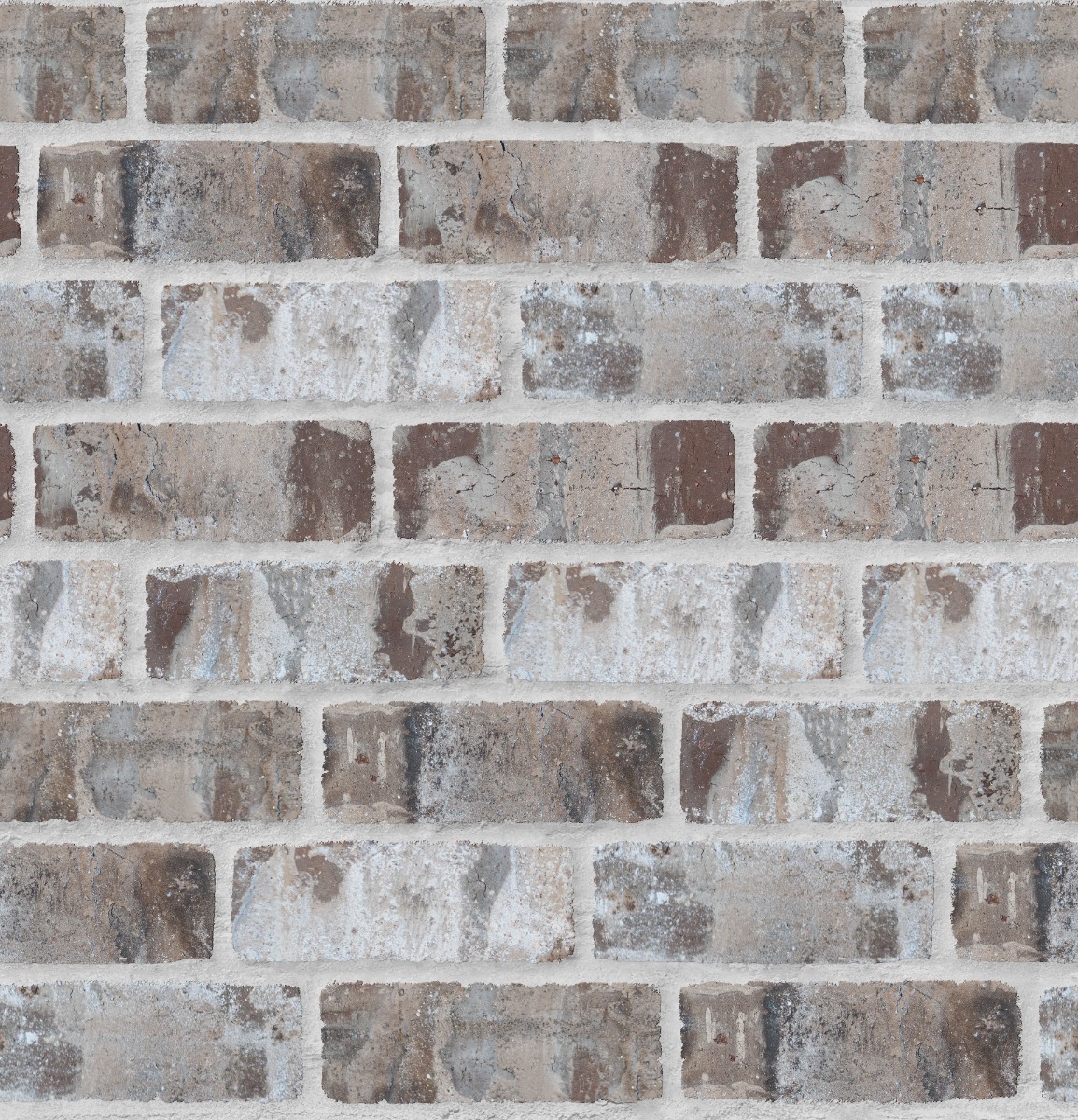 A seamless brick texture with oyster cove units arranged in a Staggered pattern