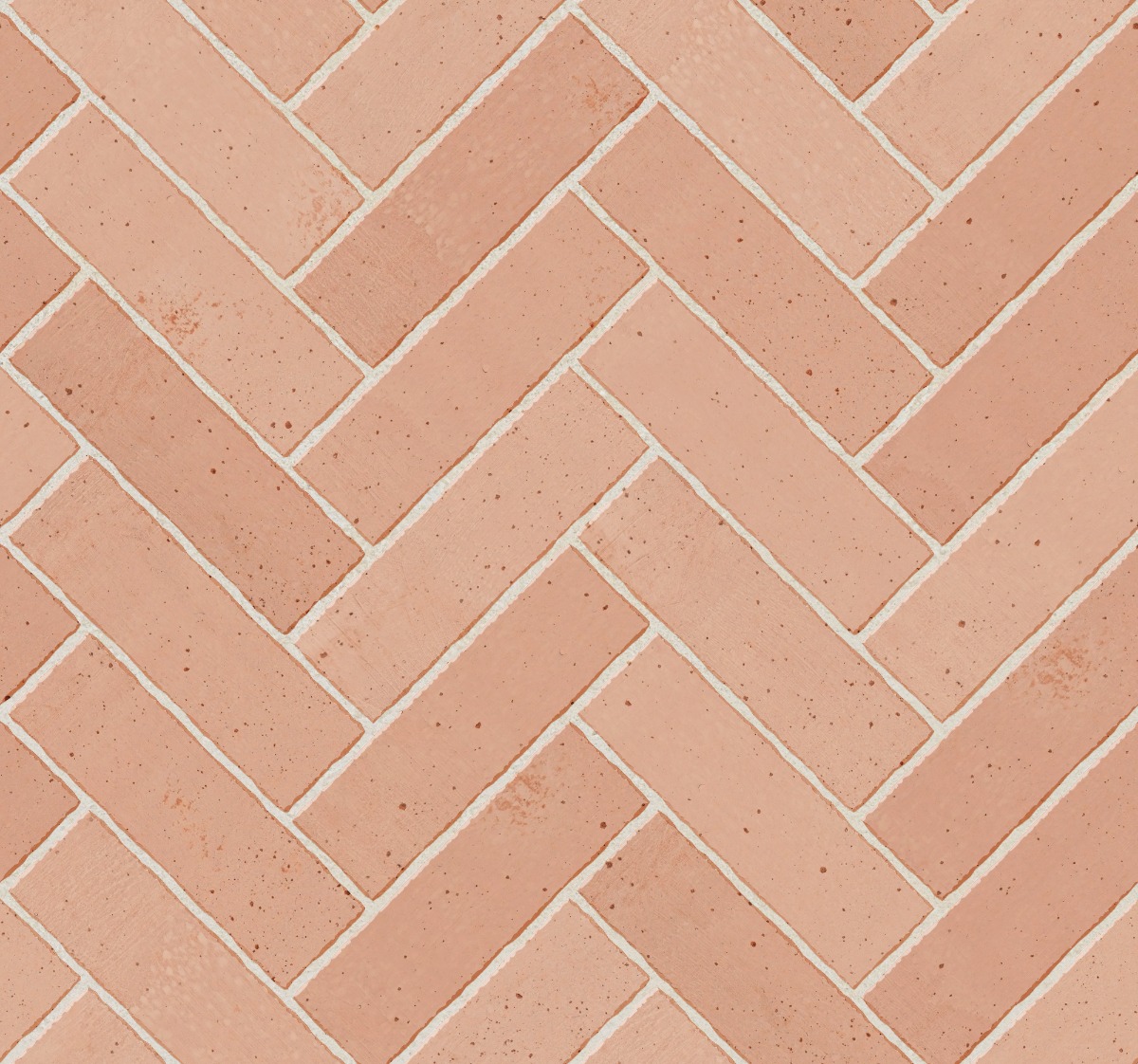 A seamless tile texture with terracotta tiles arranged in a Herringbone pattern