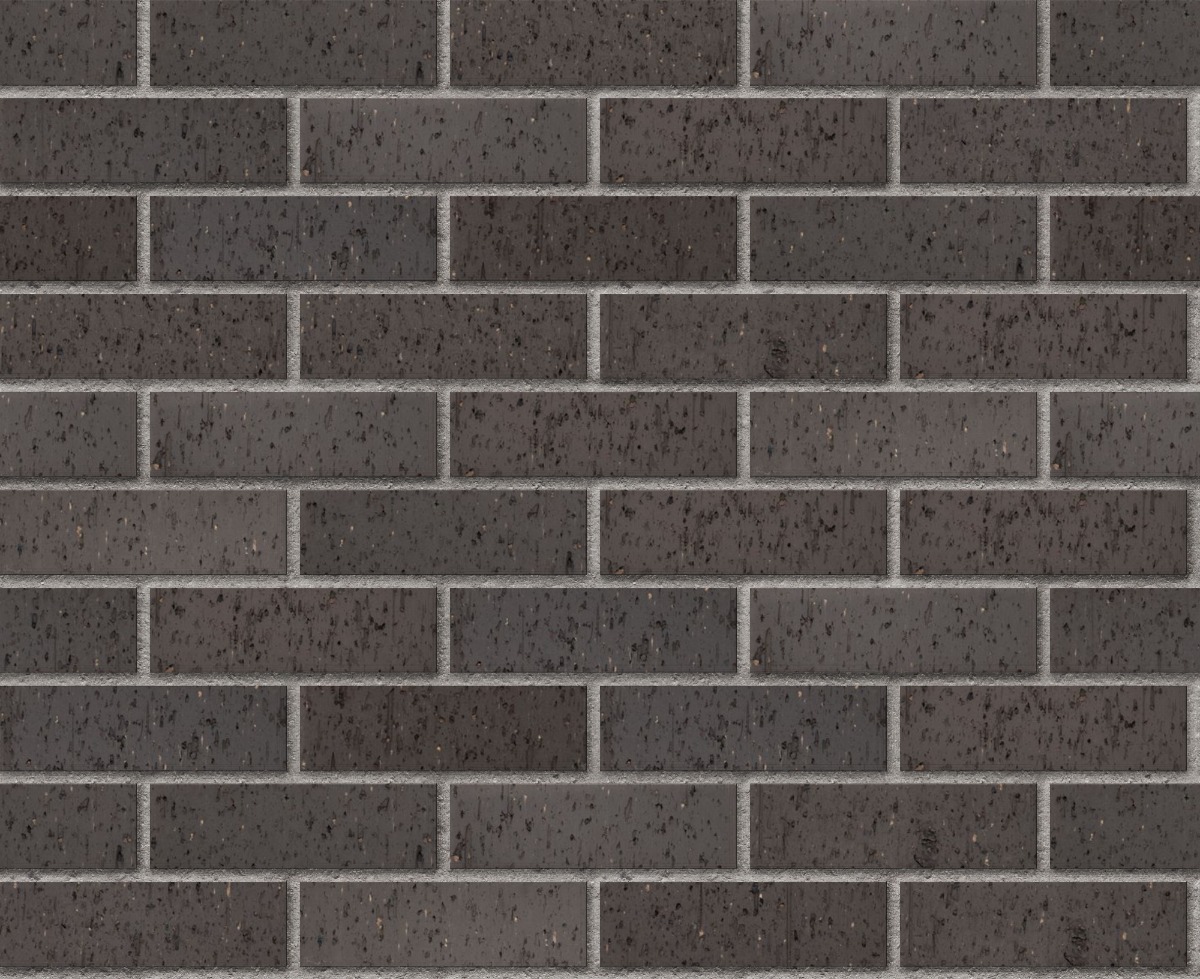 A seamless brick texture with graphite velour face brick units arranged in a Stretcher pattern