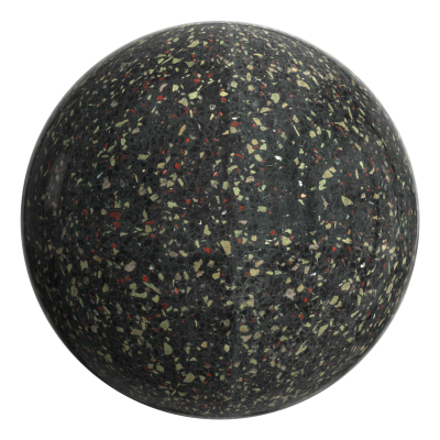 3D sphere preview of Istanbul Terrazzo seamless texture