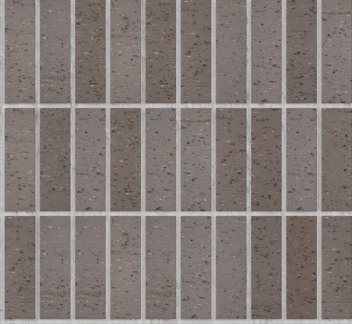 A seamless brick texture with light gray blend velour face brick units arranged in a Stack pattern